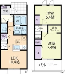 Doux maison（ドゥーメゾン）竹林町の物件間取画像